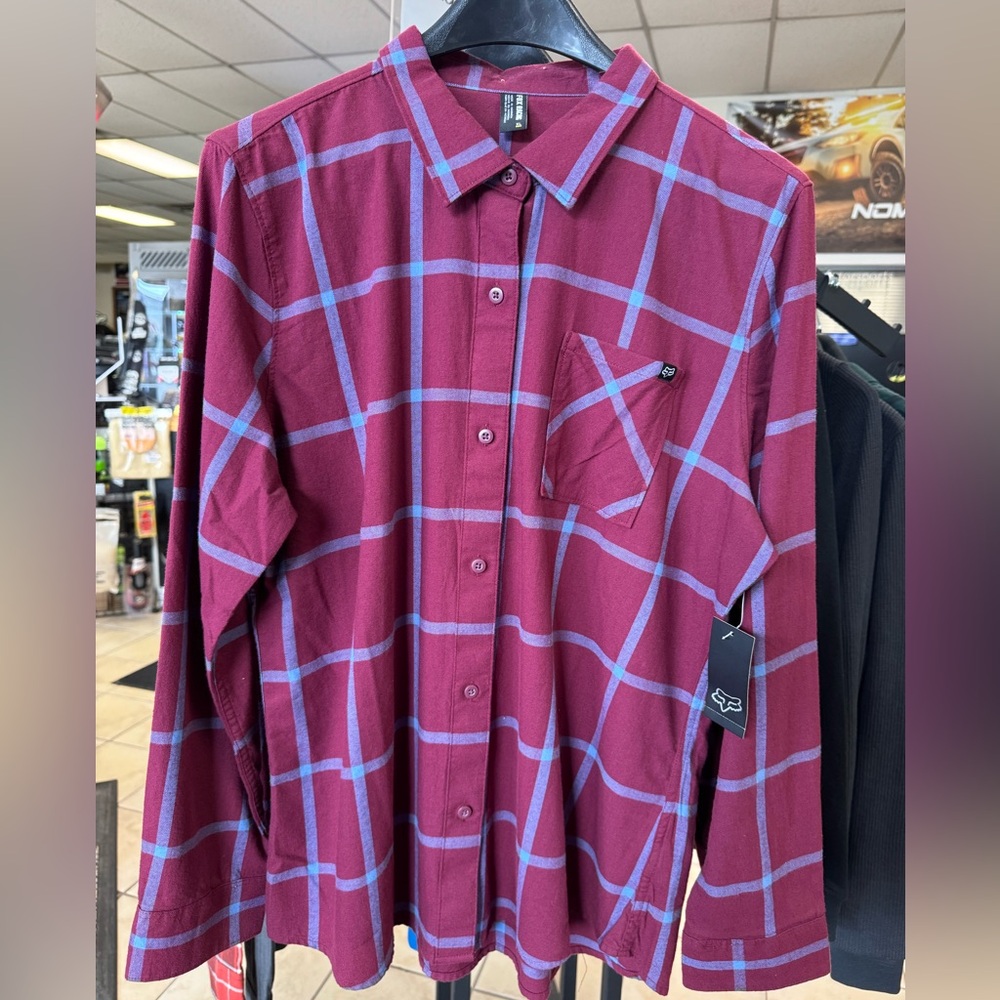 Women’s Fox Racing Roost Flannel Shirt - Cranberry